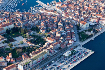 Rovinj in the state Gespanschaft Istrien, Croatia out of the air