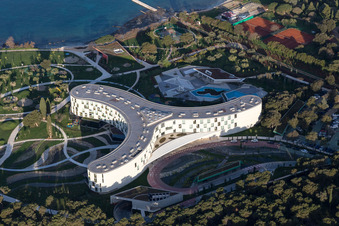 Rovinj in the state Gespanschaft Istrien, Croatia viewn from the air