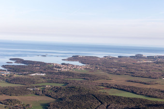Aerial photograpy of Flengi in the state Gespanschaft Istrien, Croatia