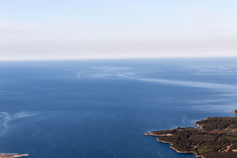 Drone image of Vrsar in the state Gespanschaft Istrien, Croatia