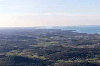 Vrsar in the state Gespanschaft Istrien, Croatia out of the air