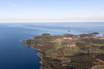 Vrsar in the state Gespanschaft Istrien, Croatia viewn from the air