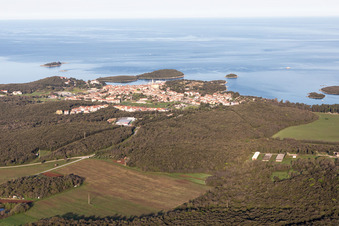 Flengi in the state Gespanschaft Istrien, Croatia from the plane