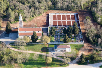 Fuškulin in the state Gespanschaft Istrien, Croatia from above