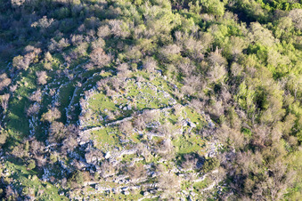 Oblique view of Valkarin in the state Gespanschaft Istrien, Croatia