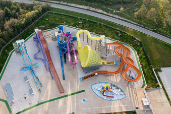 Poreč in the state Gespanschaft Istrien, Croatia seen from a drone