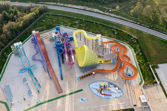 Aerial view of Poreč in the state Gespanschaft Istrien, Croatia