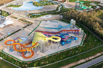 Poreč in the state Gespanschaft Istrien, Croatia seen from above