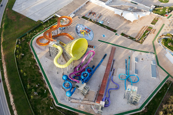 Drone recording of Poreč in the state Gespanschaft Istrien, Croatia