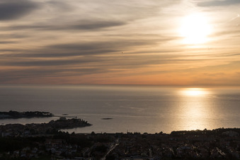 Oblique view of Vrvari in the state Gespanschaft Istrien, Croatia