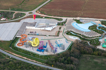 Aerial view of Zelena Laguna in the state Gespanschaft Istrien, Croatia