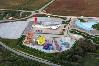 Aerial photograpy of Zelena Laguna in the state Gespanschaft Istrien, Croatia