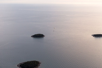 Funtana in the state Gespanschaft Istrien, Croatia viewn from the air