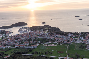 Vrsar in the state Gespanschaft Istrien, Croatia out of the air