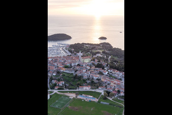 Vrsar in the state Gespanschaft Istrien, Croatia viewn from the air