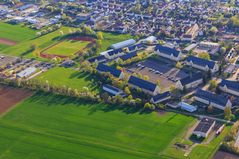 Federal Police Department Bad Bergzabern and Electronics Center of the Bundeswehr in the former Mackensen Barracks in Bad Bergzabern in the state Rhineland-Palatinate, Germany