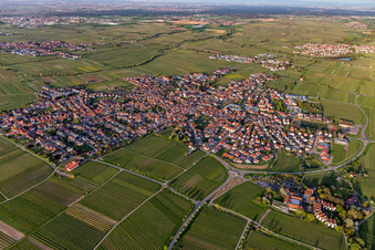 Maikammer in the state Rhineland-Palatinate, Germany out of the air
