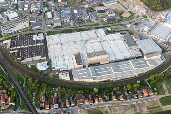 SEW-EURODRIVE GmbH & Co. KG in the district Graben in Graben-Neudorf in the state Baden-Wuerttemberg, Germany from above