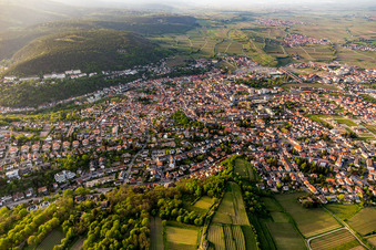 From the south in the district Seebach in Bad Dürkheim in the state Rhineland-Palatinate, Germany