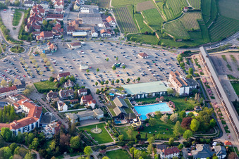 Salinarium leisure pool at Wurstmarkt in Bad Dürkheim in the state Rhineland-Palatinate, Germany