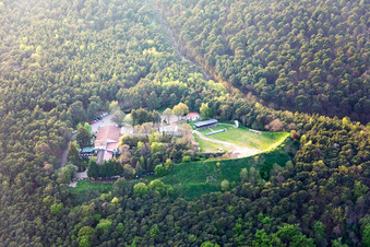Open-air restaurant Waldgaststaette Schuetzenhaus in Bad Duerkheim in the state Rhineland-Palatinate, Germany
