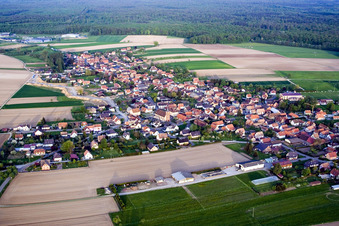 Eschbach in the state Bas-Rhin, France out of the air