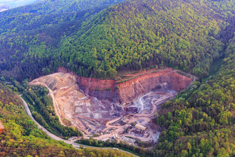 PfalzGranite quarry in Waldhambach in the state Rhineland-Palatinate, Germany