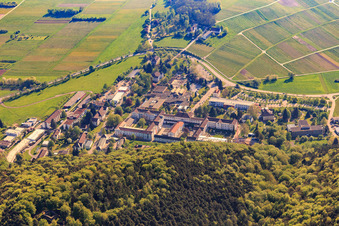 Pfalzklinik Landeck from the west with Pfalzklinikum for Psychiatry and Neurology Department of General Psychiatry in Klingenmünster in the state Rhineland-Palatinate, Germany
