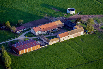 Mertzwiller in the state Bas-Rhin, France seen from above