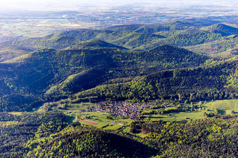Oblique view of Böllenborn in the state Rhineland-Palatinate, Germany