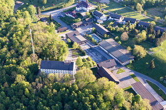 Buildings of Gliding field Ithwiesen in Ith in the state Lower Saxony, Germany