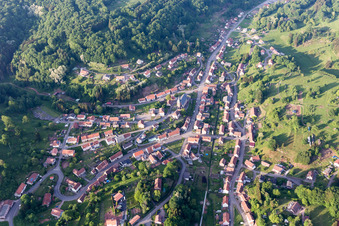 Aerial photograpy of Schorbach in the state Moselle, France