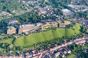 Aerial photograpy of Citadel of Bitche in Bitche in the state Moselle, France