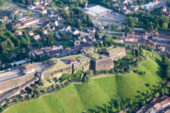Citadel of Bitche in Bitche in the state Moselle, France out of the air