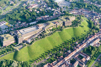 Citadel of Bitche in Bitche in the state Moselle, France seen from above