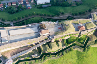 Bird's eye view of Citadel of Bitche in Bitche in the state Moselle, France
