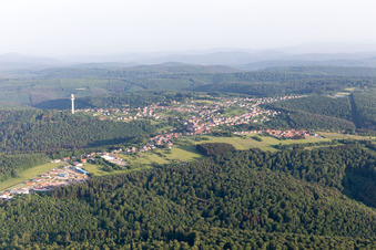 Lemberg in the state Moselle, France out of the air