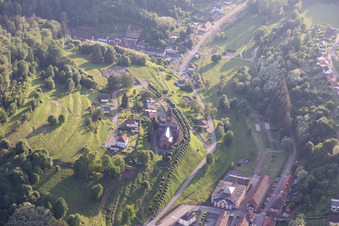 Aerial view of Saint-Louis-lès-Bitche in the state Moselle, France