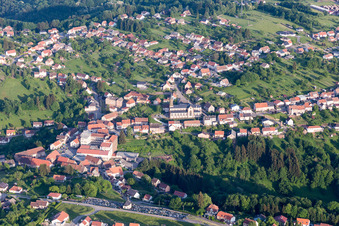 Aerial view of Goetzenbruck in the state Moselle, France