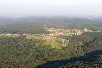 Aerial photograpy of Goetzenbruck in the state Moselle, France