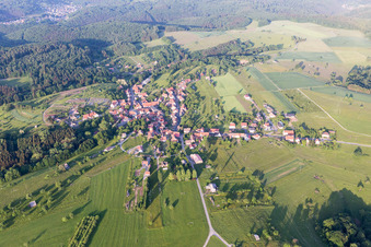 Aerial photograpy of Volksberg in the state Bas-Rhin, France
