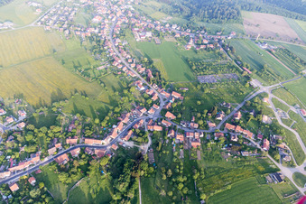 Aerial view of Petersbach in the state Bas-Rhin, France