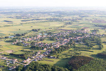 Aerial view of Grundviller in the state Moselle, France