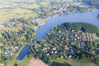 Aerial view of Holving in the state Moselle, France