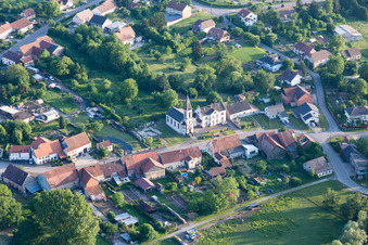 Aerial photograpy of Vibersviller in the state Moselle, France