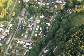 Odenwald Camping in the district Krumbach in Limbach in the state Baden-Wuerttemberg, Germany from above