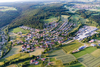From the southwest in the district Krumbach in Limbach in the state Baden-Wuerttemberg, Germany
