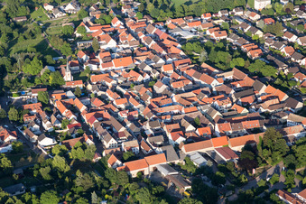 Village view in Gundheim in the state Rhineland-Palatinate, Germany