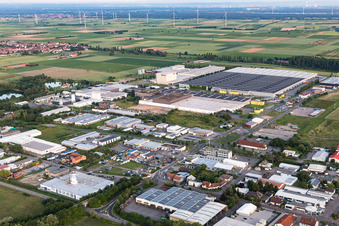 Industrial and commercial area in Offenbach an der Queich in the state Rhineland-Palatinate, Germany
