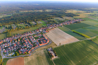 On the Höhenweg and Saastr from the north in Kandel in the state Rhineland-Palatinate, Germany